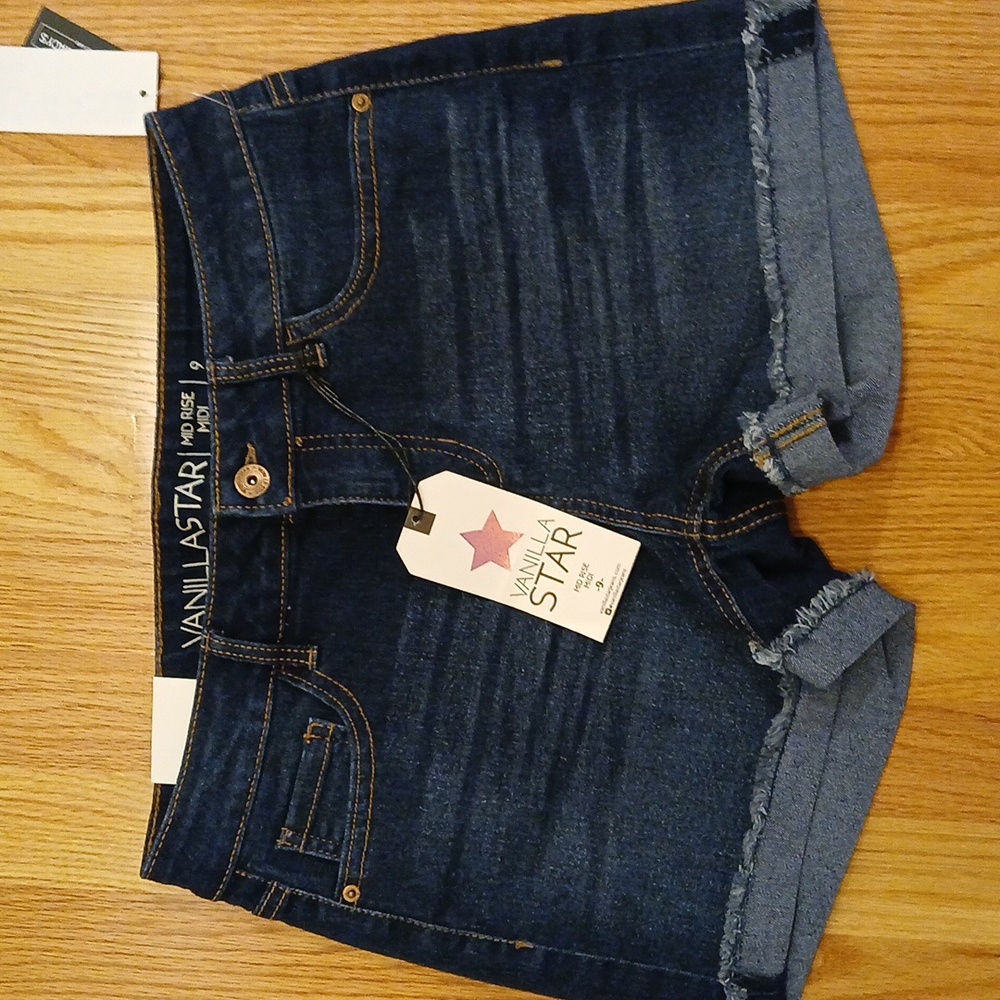 Tinseltown_ dark blue jean shorts_9